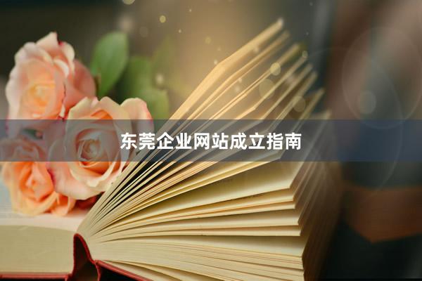 东莞企业网站成立指南